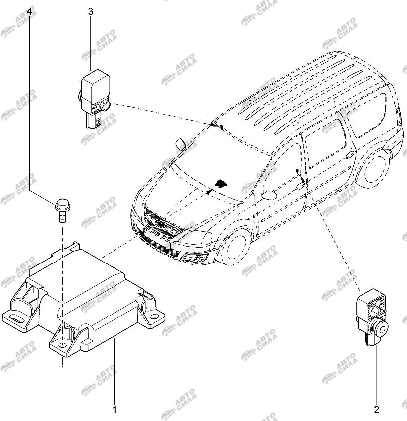 LADA LAGRUS 2012 Блок управления подушками безопасности