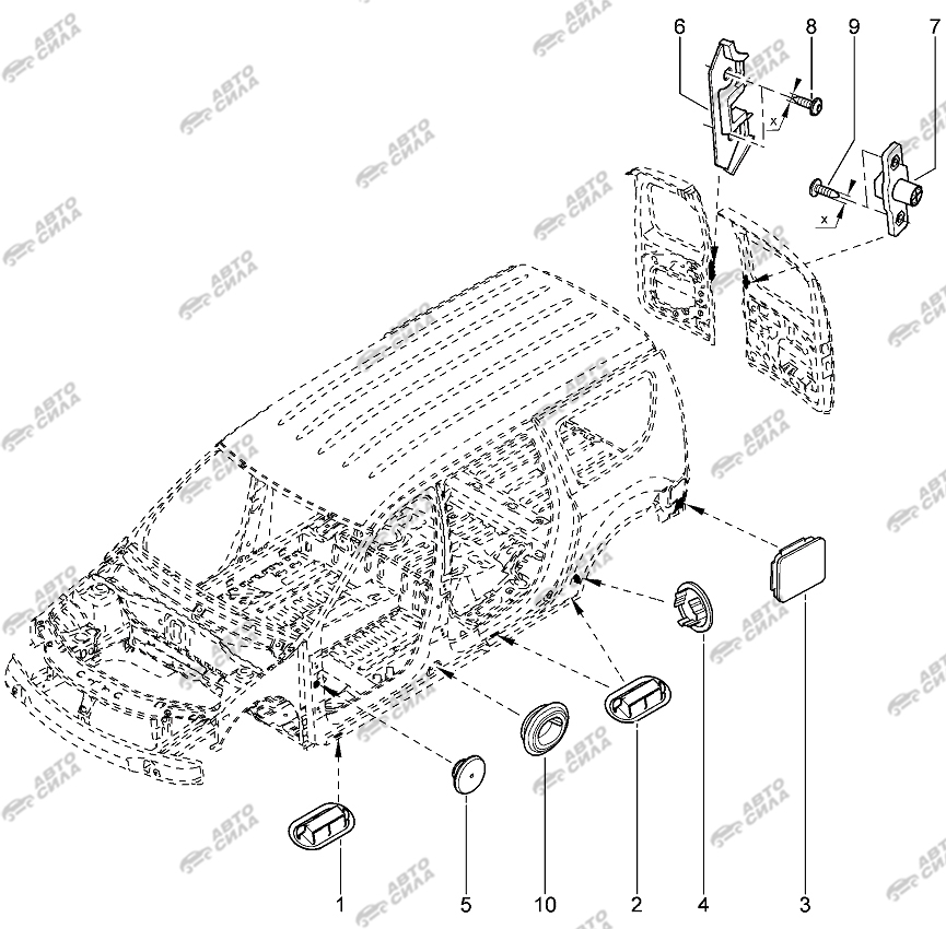 LADA LAGRUS 2012 Заглушки