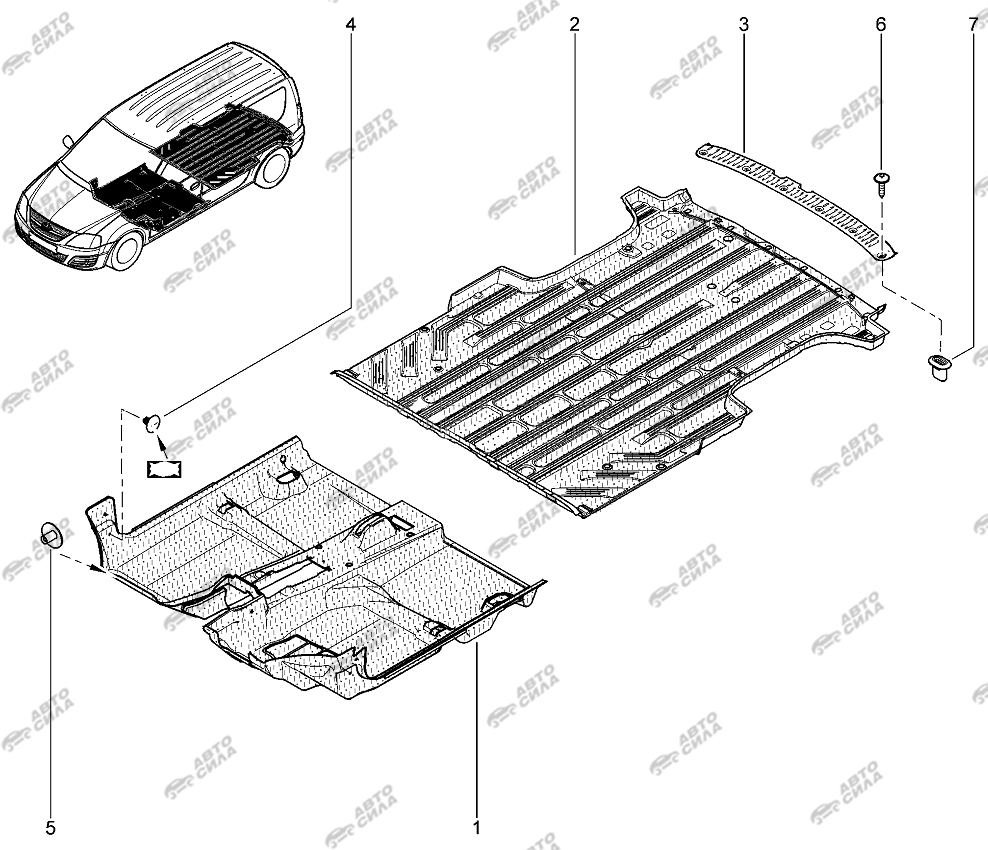 LADA LAGRUS 2012 Коврики салонные