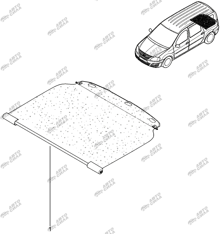 LADA LAGRUS 2012 Полка багажника