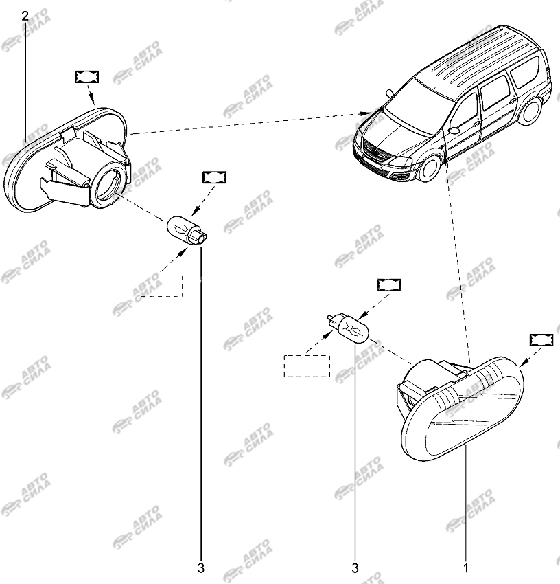 LADA LAGRUS 2012 Повторитель поворота
