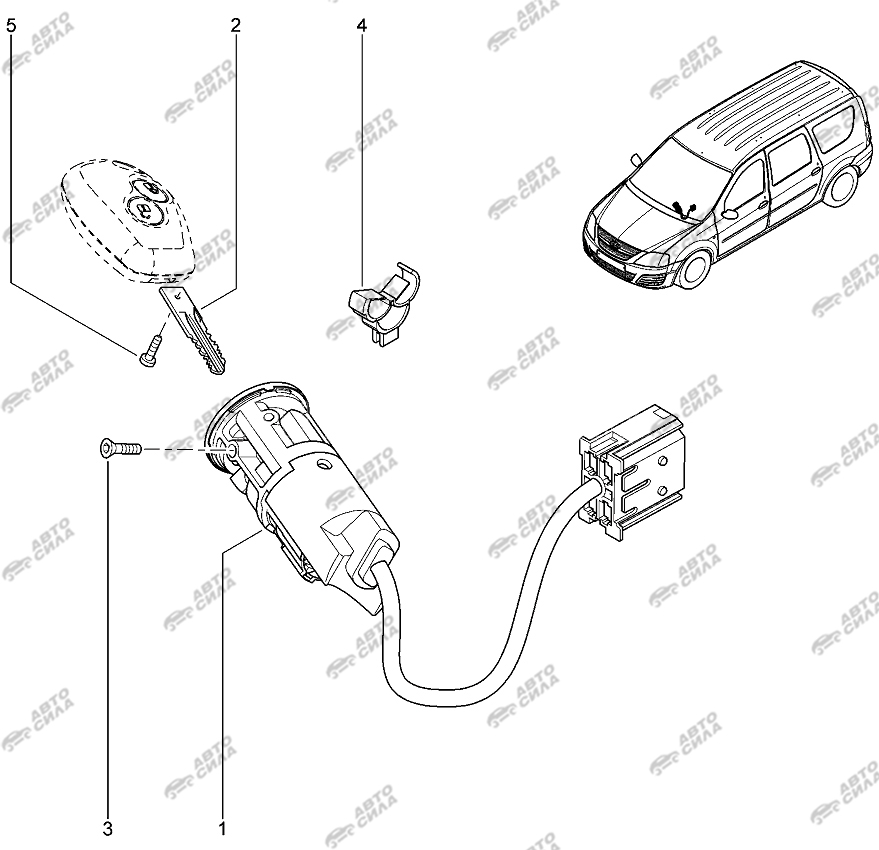 LADA LAGRUS 2012 Имобилизатор
