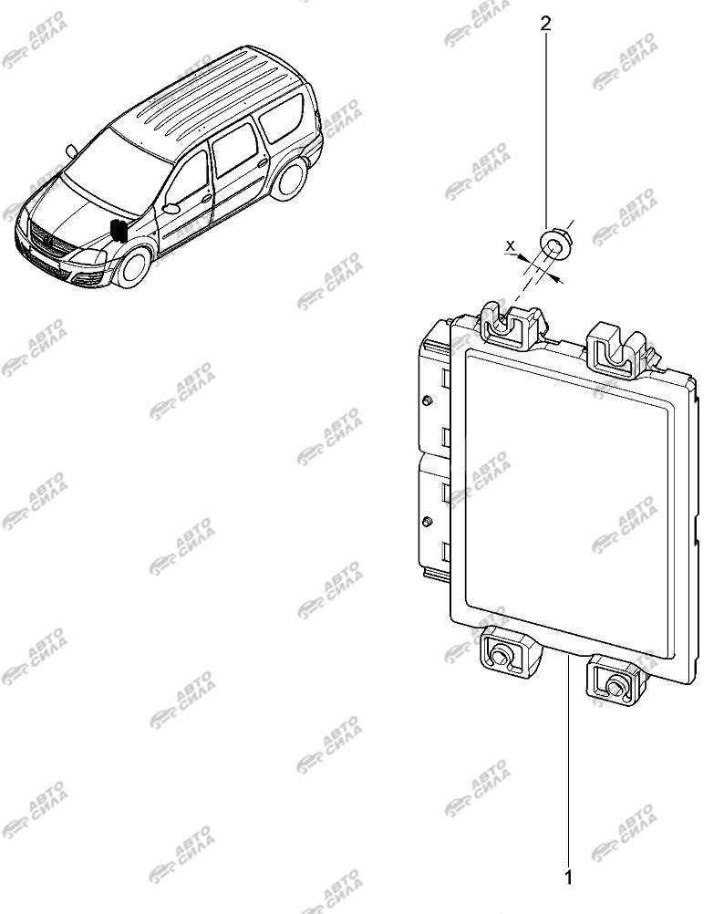 LADA LAGRUS 2012 Блок управления двигателем