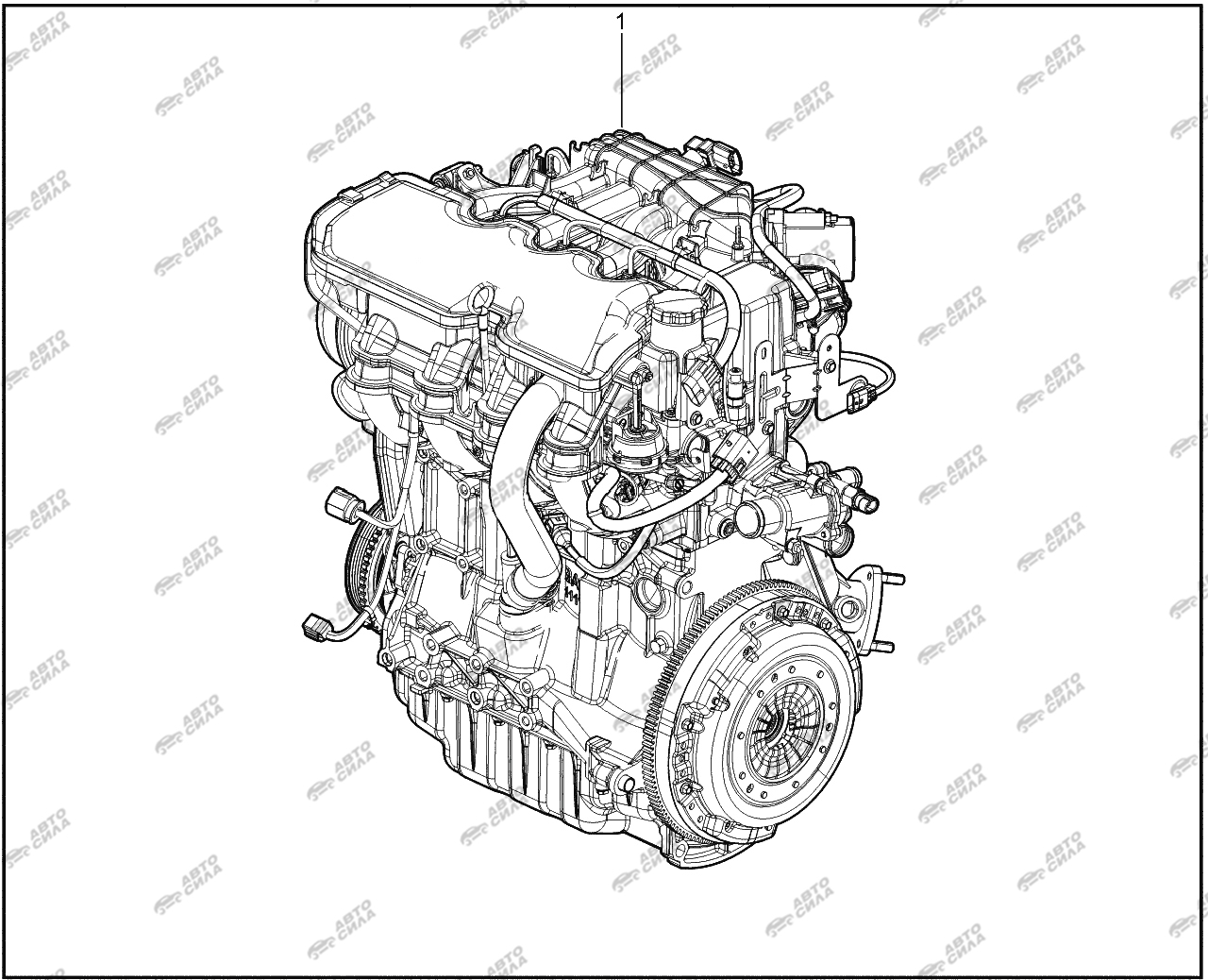 LADA VESTA 2015 100310. Двигатель в сборе