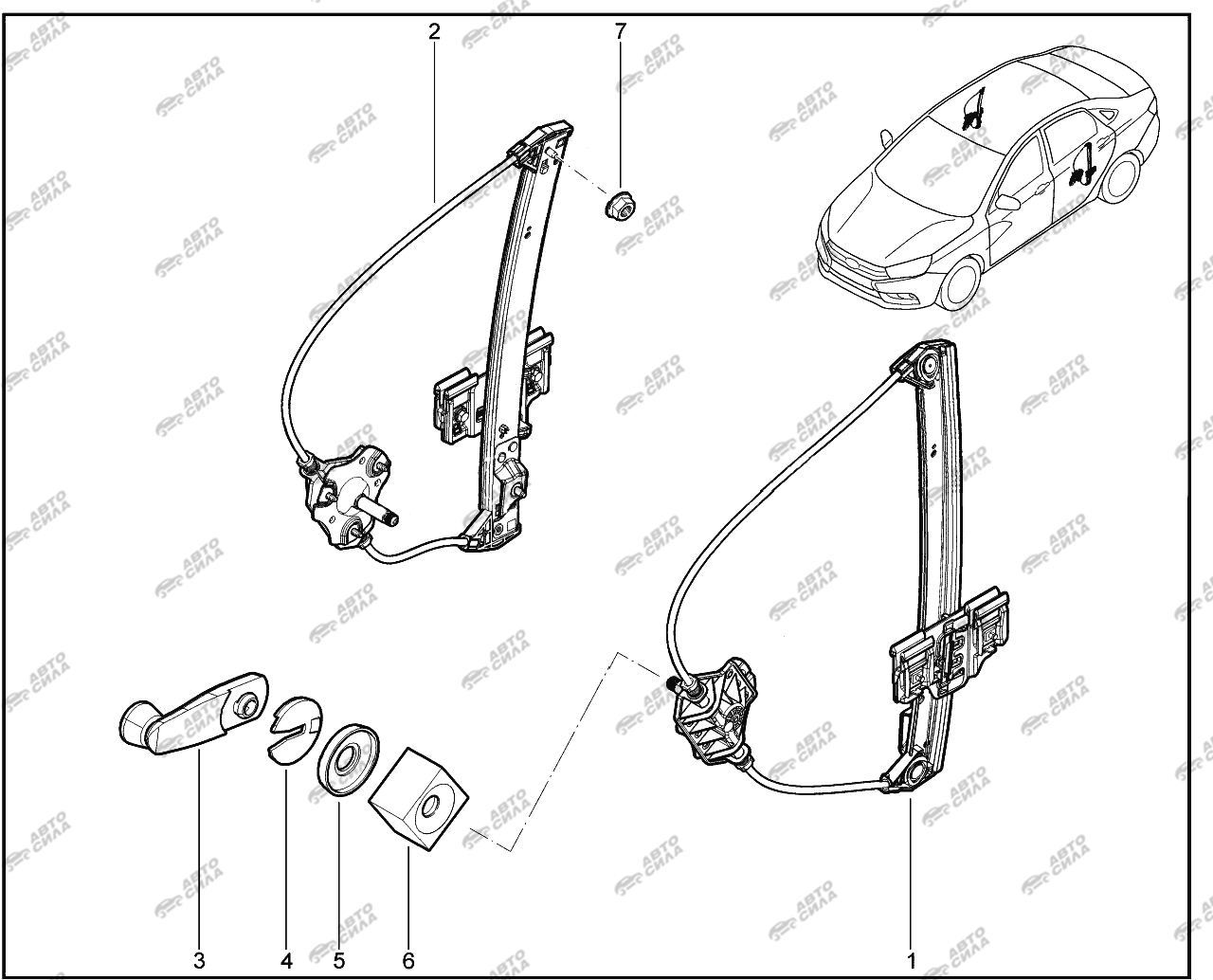 Механизм стеклоподъемника лада веста