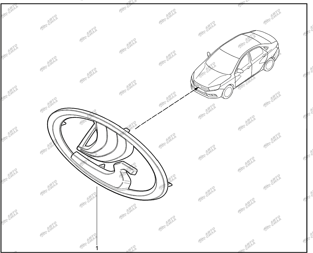 LADA VESTA 2015 560010. Заводской знак