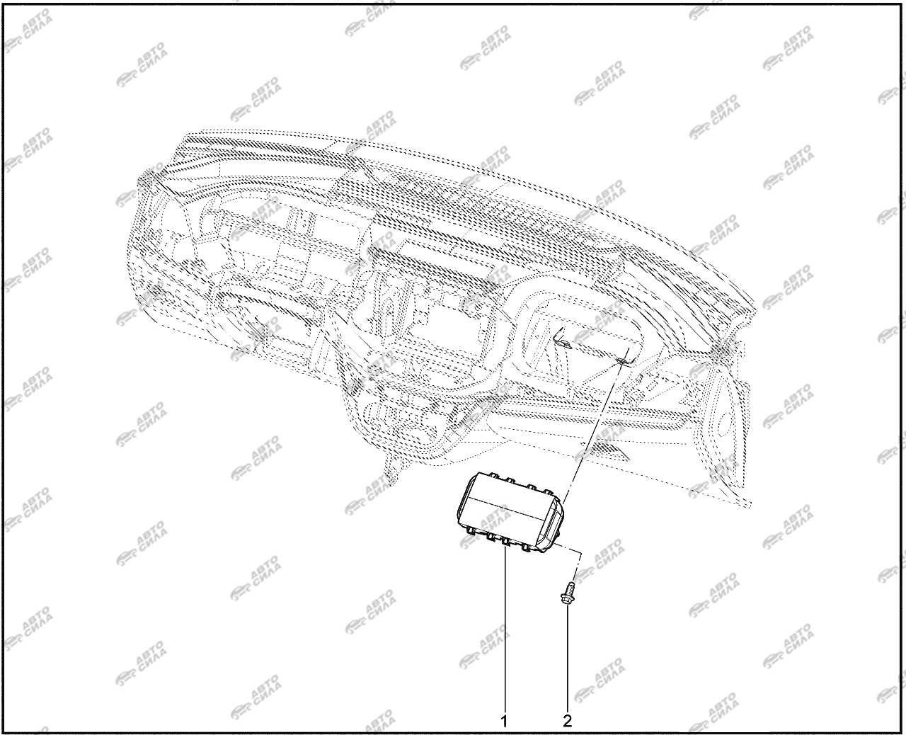 LADA VESTA 2015 572610. Подушка безопасности пассажира
