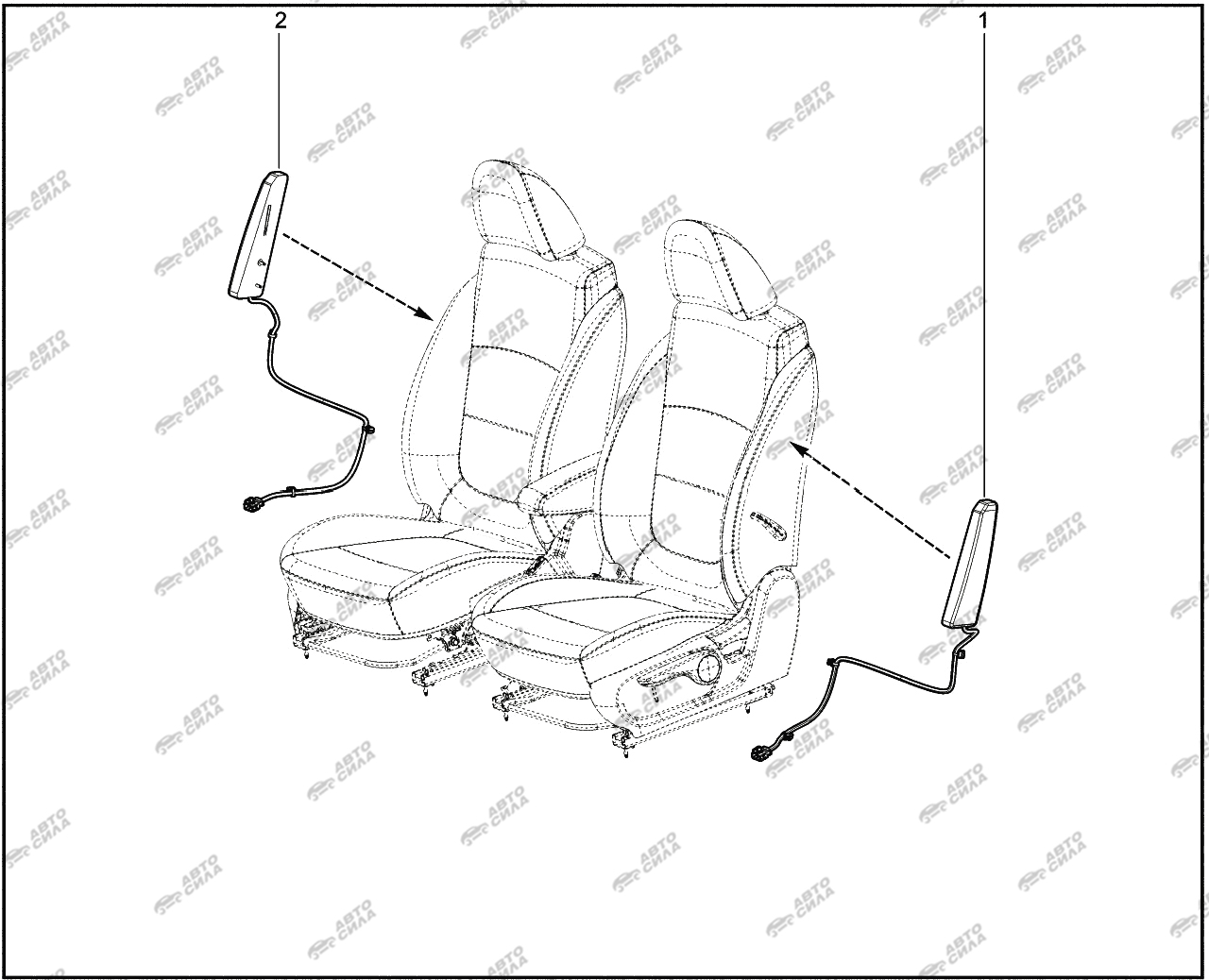 LADA VESTA 2015 596010. Подушка безопасности боковая