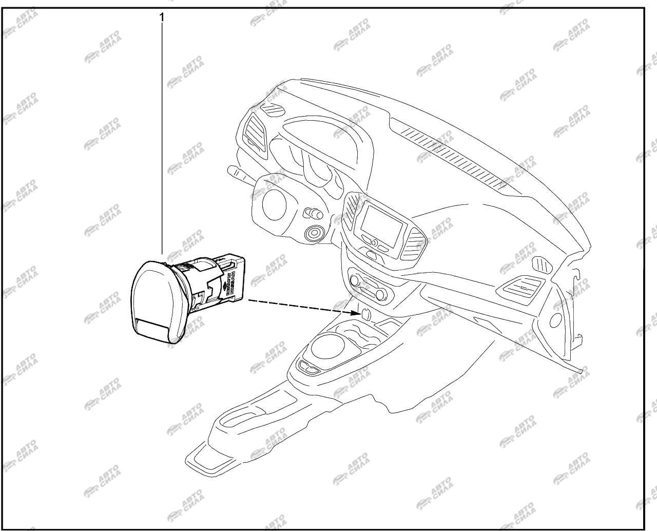 LADA VESTA 2015 843010. Прикуриватель