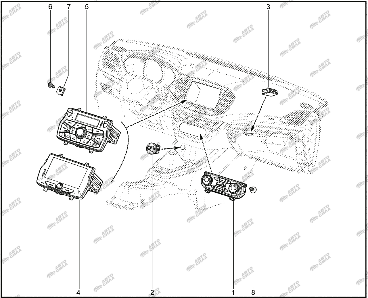 LADA VESTA 2015 863510. Медиа центр
