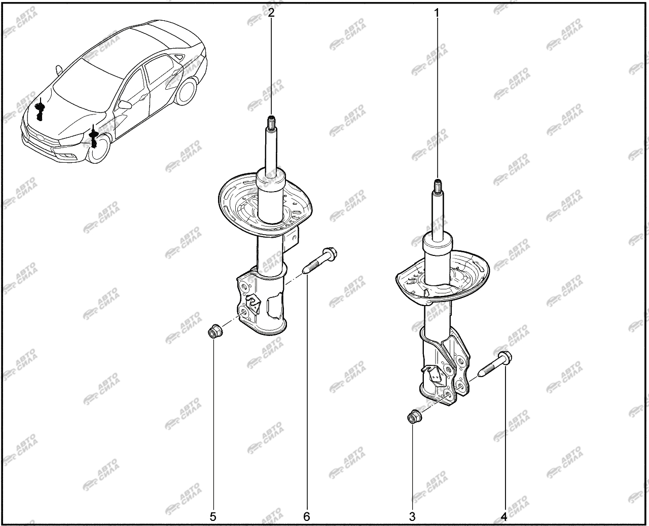 Опора верхняя амортизатора задней подвески в сборе lada vesta нового образца модернизированная